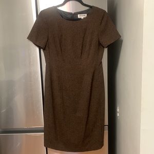 Brown Sheath Dress